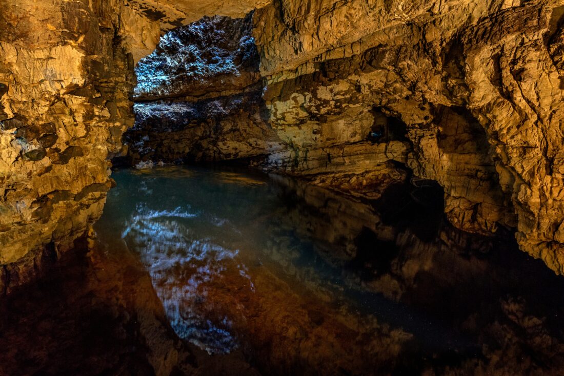 The,Second,Chamber,Of,Smoo,Cave,Near,Durness,,Located,On