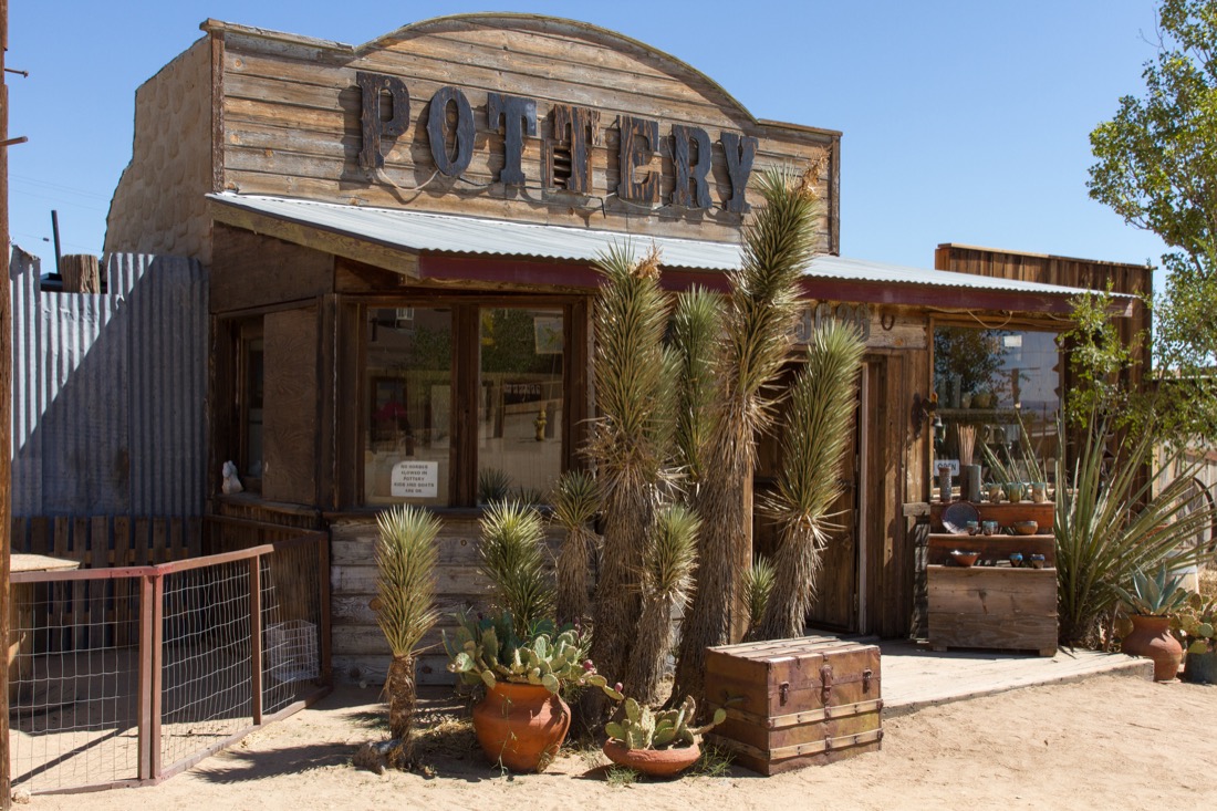 Western style building at Pioneertown California