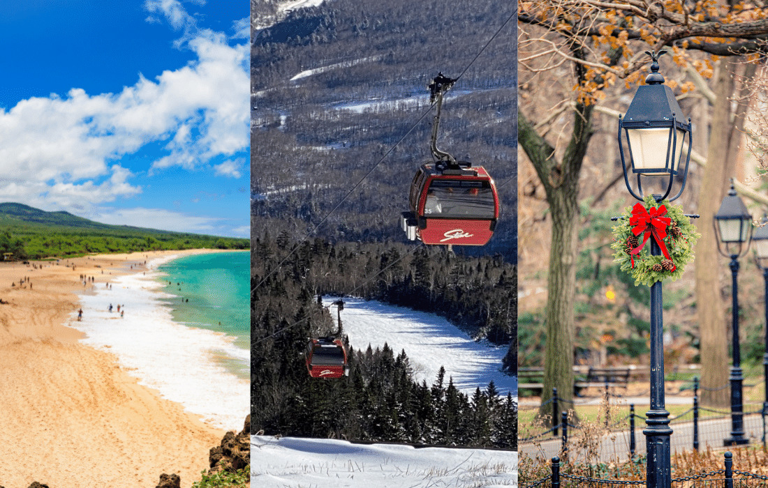 Best Places to Visit in December in USA Shop, Ski & Chocolate Box Towns