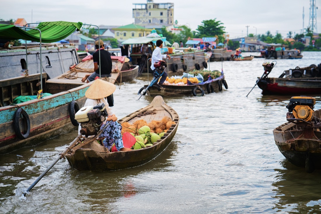 Vietnam Floating Market Boat