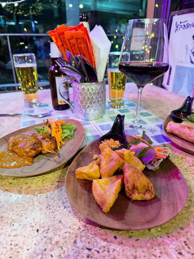 Mythai Restaurant Starters and Wine