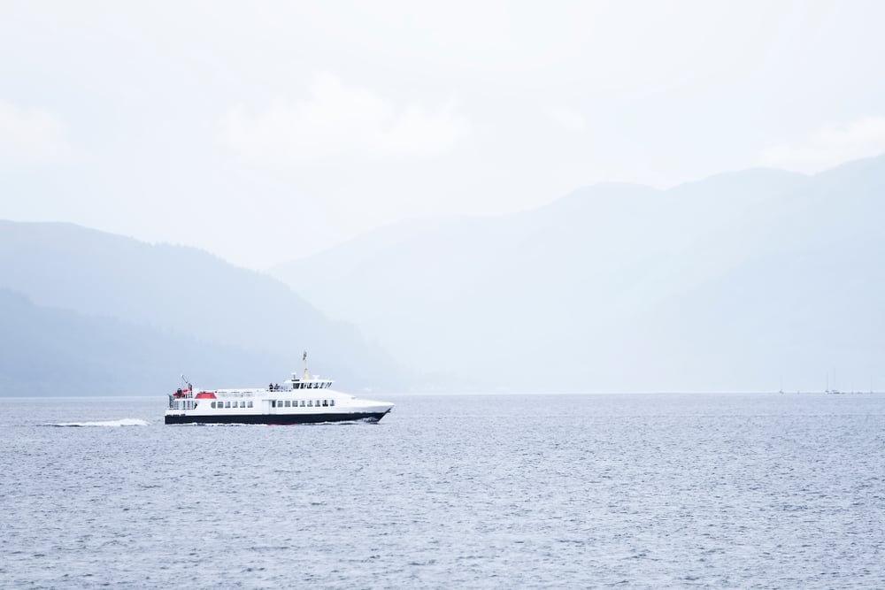 shutterstock 1422680657 | Two Scots Abroad Ferry sailing to Scottish island