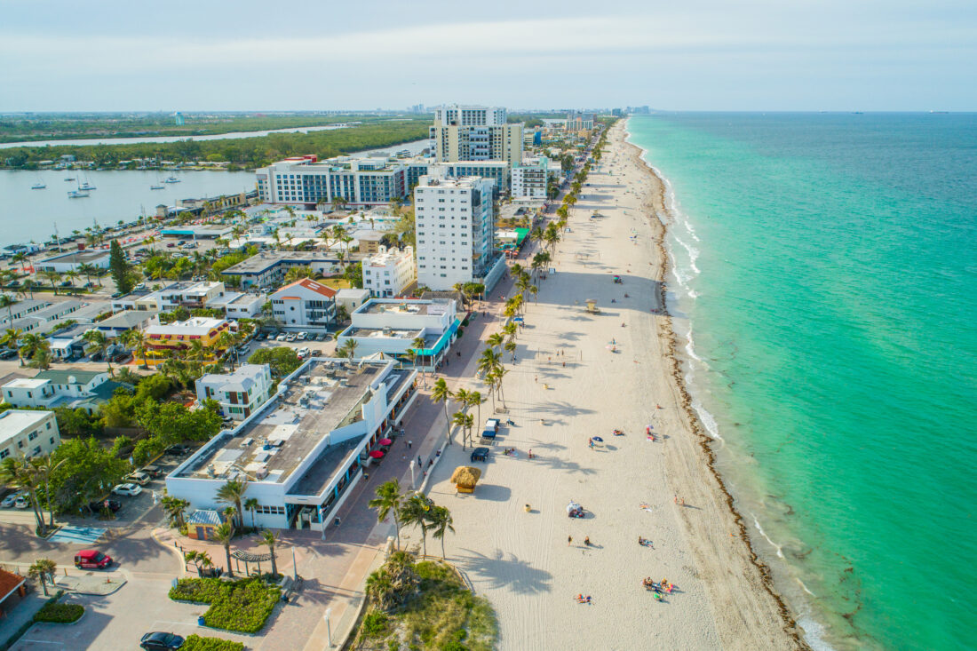 Hollywood Beach shutterstock 1094073917 | Cheapest Beach Towns in the USA for a Budget Holiday