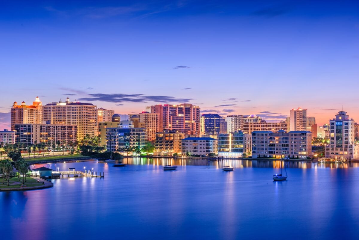 Sarasota Florida shutterstock 2398688559 | The Most Livable U.S. Cities for Seniors: The Places That Make Retirement Life a Lot Easier
