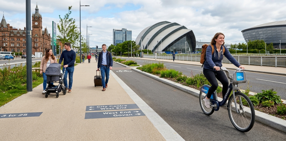 feature glasgow | Two Scots Abroad feature glasgow | Glasgow’s New 54km Active Travel Push Could Make the City Easier on Foot and Bike
