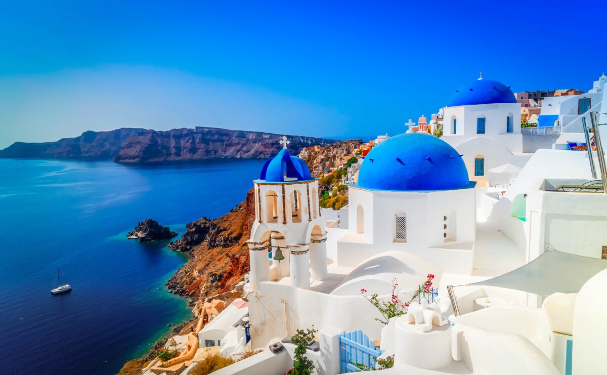 Oia Santorini Greece shutterstock 2703249963 | Two Scots Abroad Oia Santorini Greece shutterstock 2703249963 | These Famous Blue Towns Look Almost Unreal, but They’re Very Real Trips