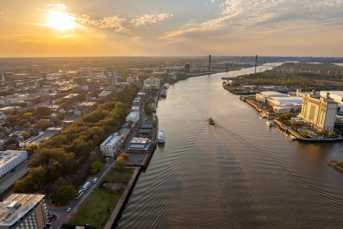 Savannahs River Street shutterstock 2596993431 | The American South Honeymoon Road Trip That Lives Up to the Hype