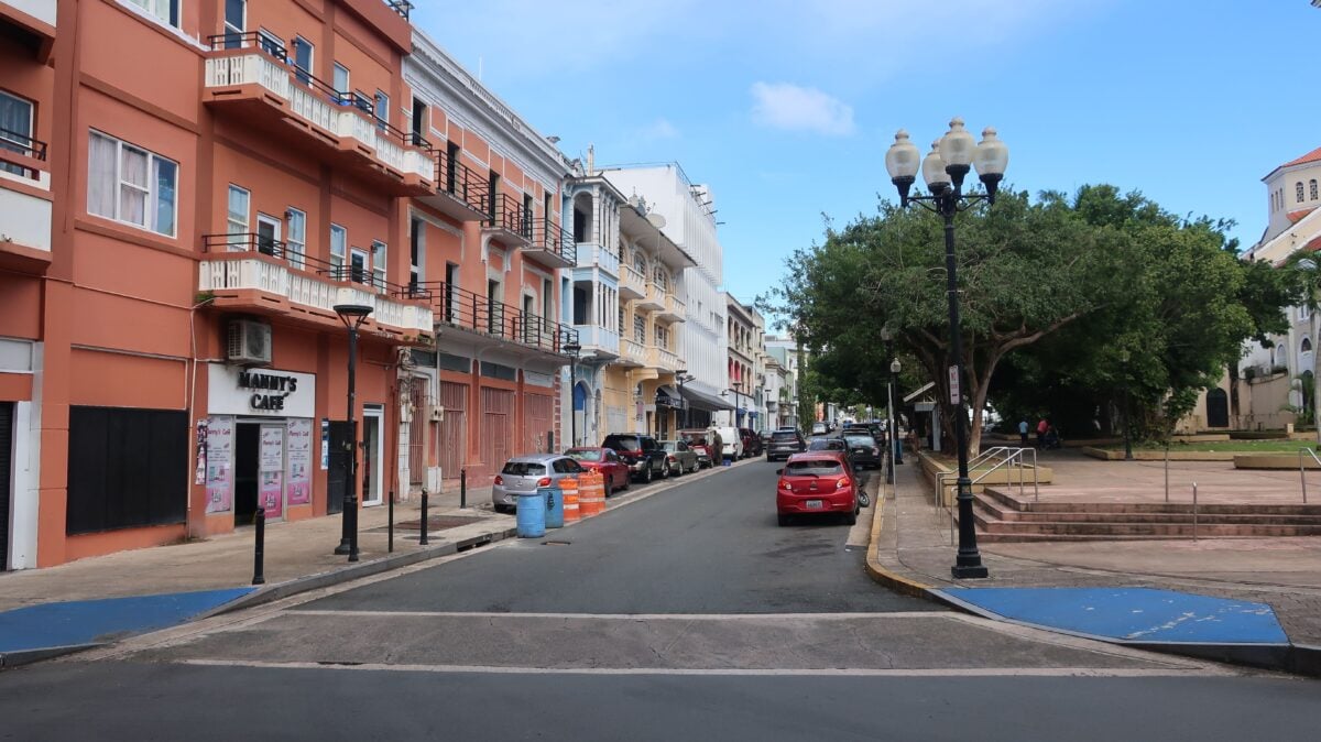 pexels 37074208 | Two Scots Abroad Colorful colonial buildings line a quiet street in Old San Juan, perfect for urban exploration.