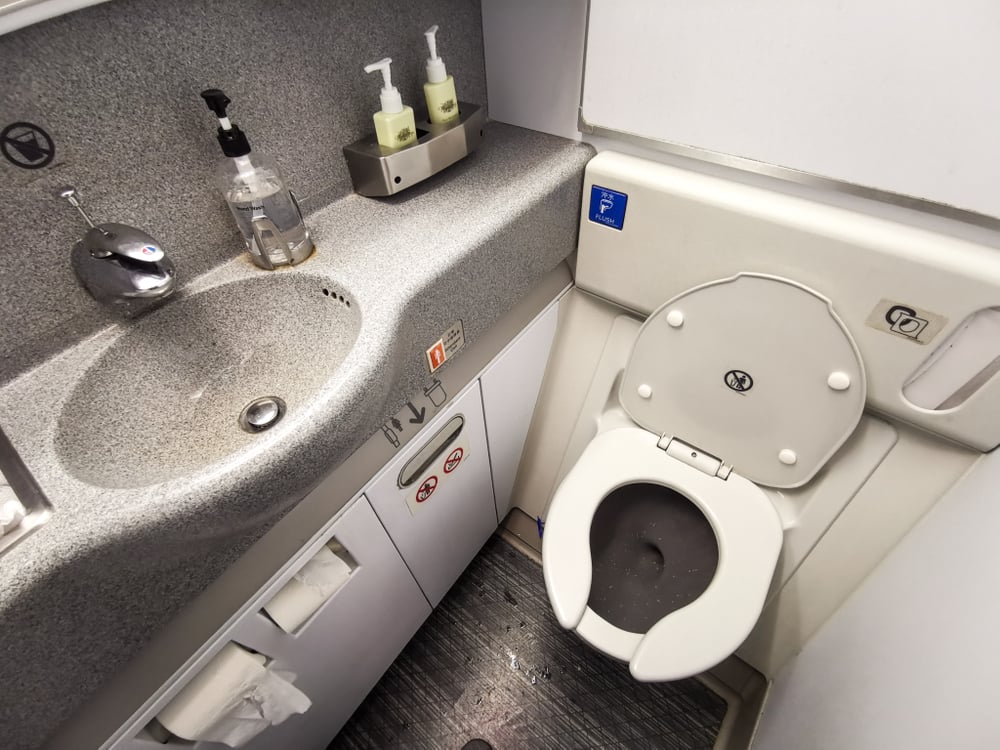 Lavatory Door Handles Latches and Taps shutterstock 1406687837 | Two Scots Abroad Lavatory Door Handles Latches and Taps shutterstock 1406687837 | Which Parts of an Airplane Are Dirtiest? The Cleanest Spots May Surprise You