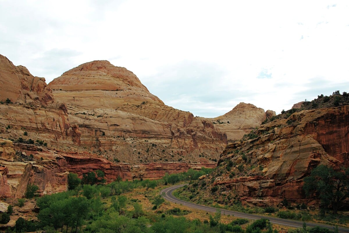 beautiful landscape of geological formations in capitol reef national park utah | Two Scots Abroad Beautiful landscape of geological formations in Capitol Reef National Park, Utah.