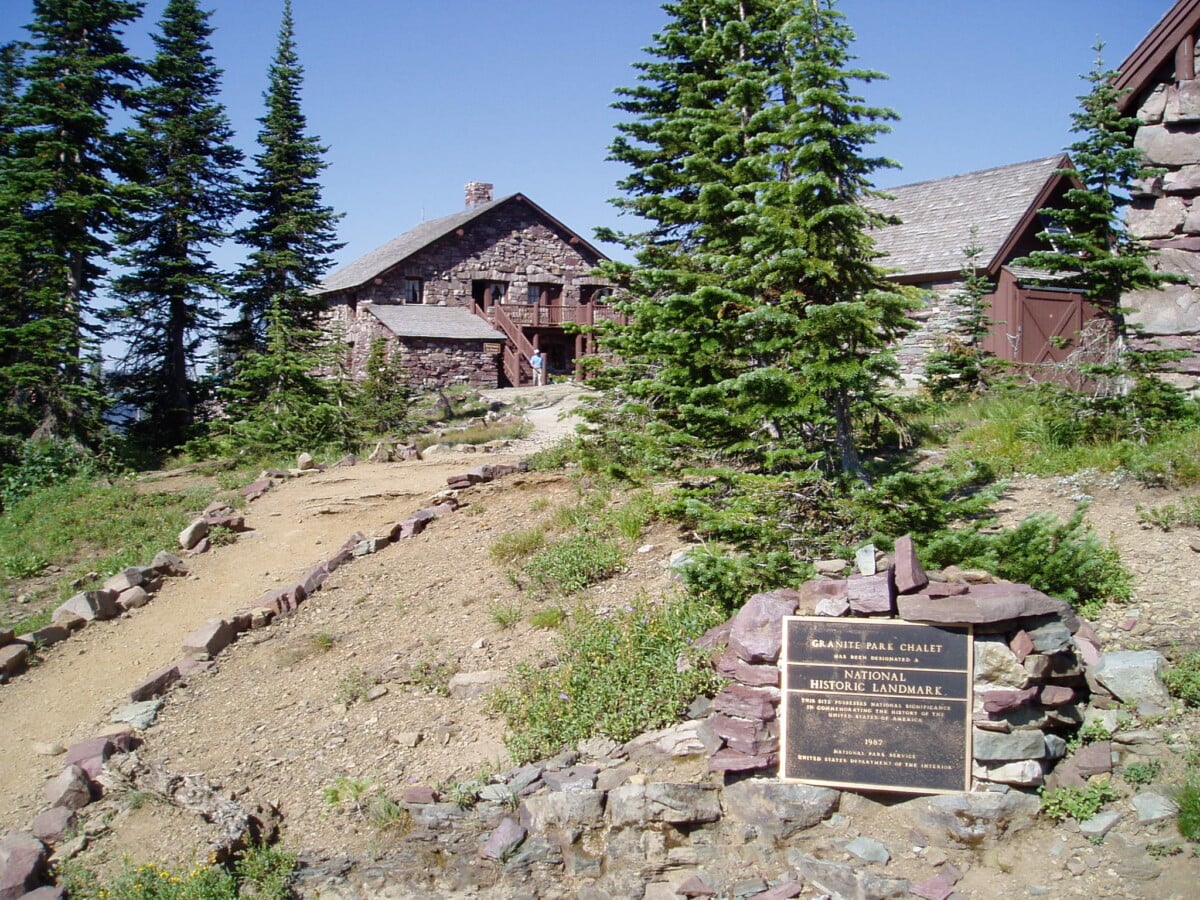 granite park chalet july 26 2007 panoramio granite park chalet july 26 2007 | Two Scots Abroad Stone buildings and the trail approach at Granite Park Chalet